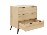 ToiToiKids Fay 2-delige meegroeikamer Naturel / Mat Zwart - Afbeelding 5