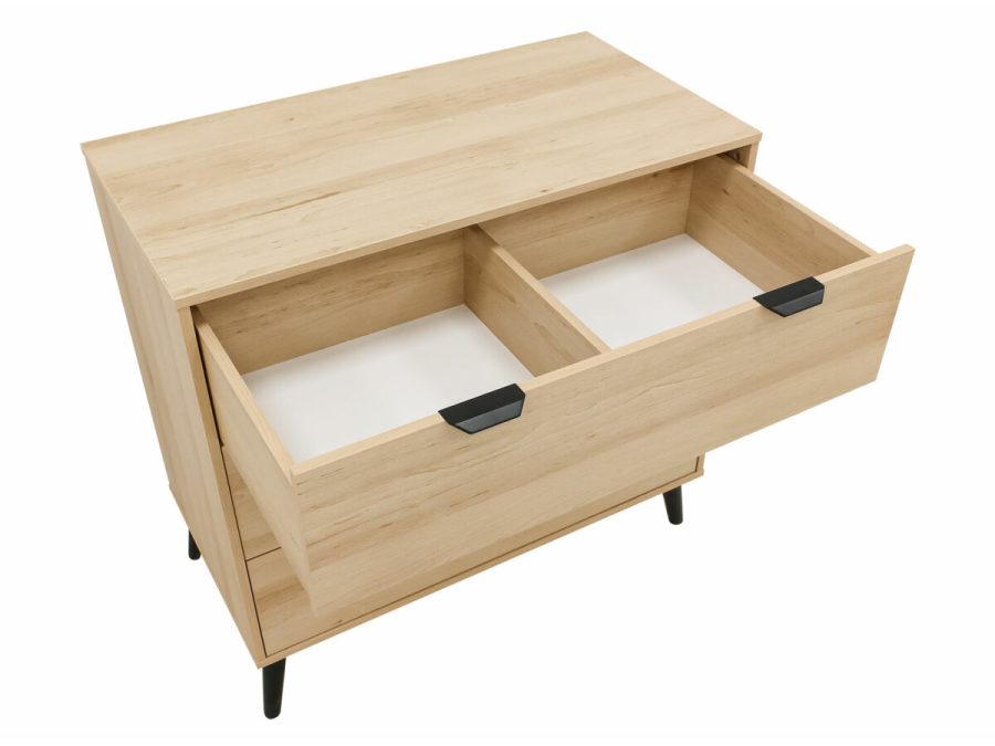 ToiToiKids Fay 2-delige meegroeikamer Naturel / Mat Zwart - Afbeelding 6
