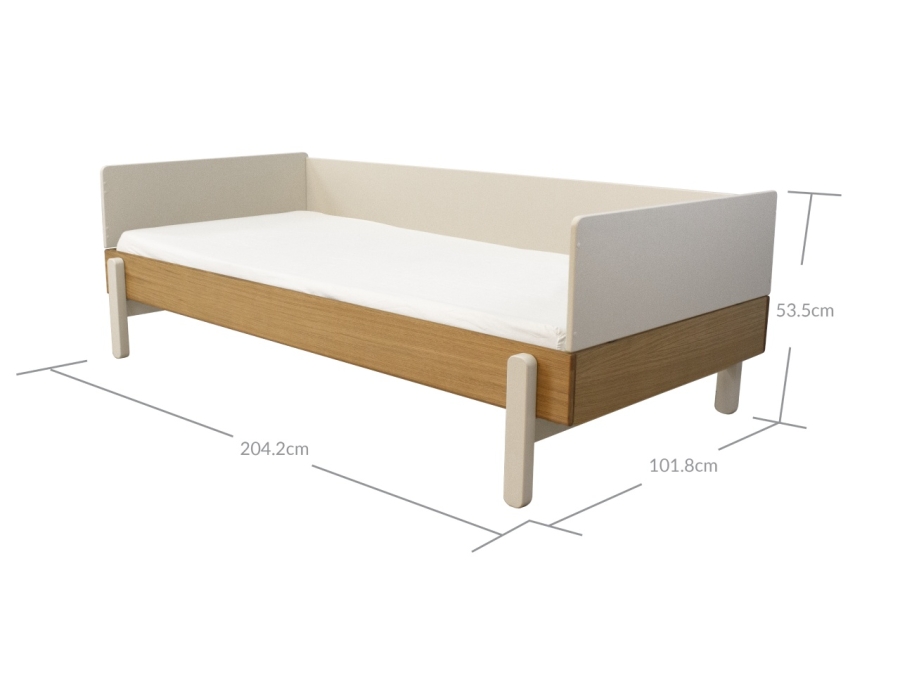 Flexa Popsicle bedbank 90x200 - Cream - Afbeelding 5