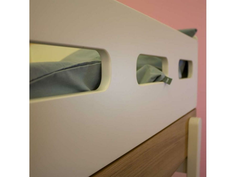 Flexa Popsicle halfhoogslaper met rechte ladder 90x200 - Cream - Afbeelding 7