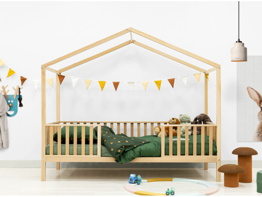 Bopita Robin huisbed op poten 90x200 Naturel - Afbeelding 8