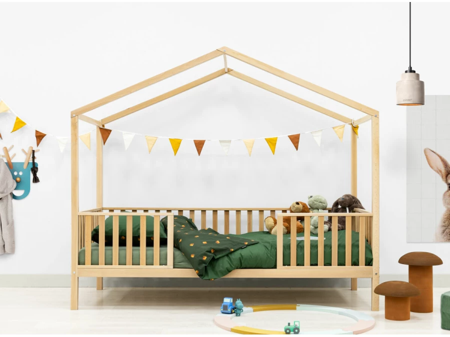 Bopita Robin huisbed op poten 90x200 Naturel - Afbeelding 8