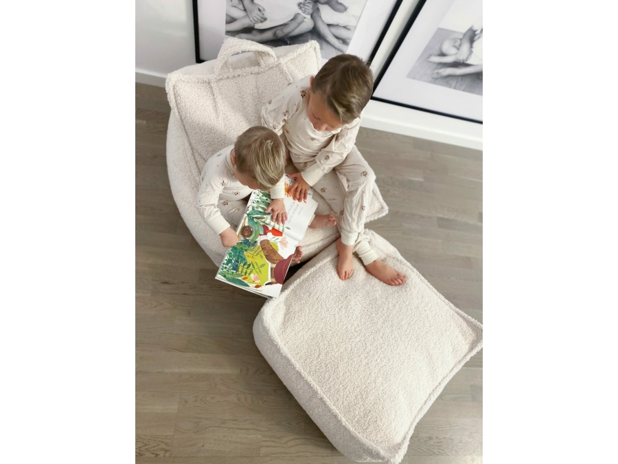 WigiWama square ottoman - Cream White - Afbeelding 4