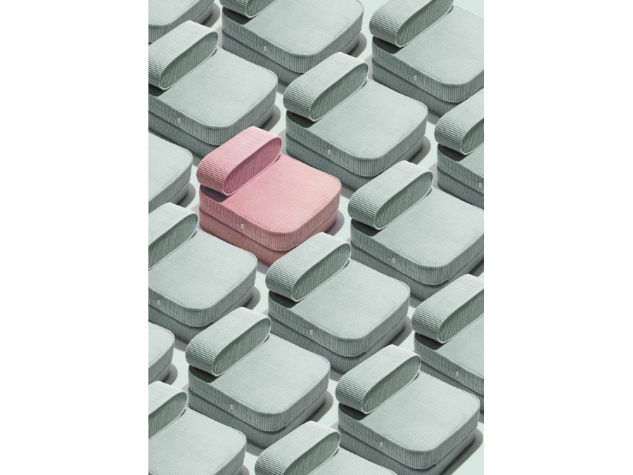 WigiWama flip chair - Pink Mousse - Afbeelding 8