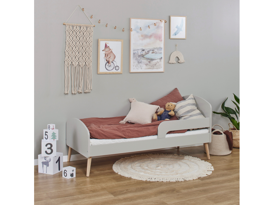 Hoppekids Blend peuterbed met uitvalbeschermers 70x160 - Dove grey - Afbeelding 3