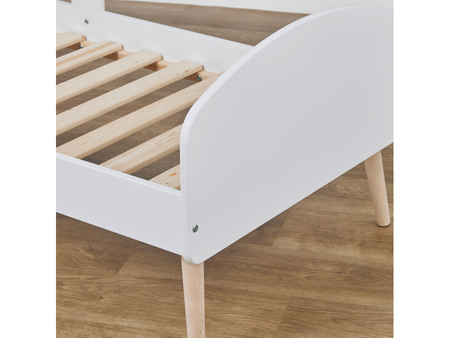 Hoppekids Blend peuterbed met uitvalbeschermers 70x160 - Wit - Afbeelding 9