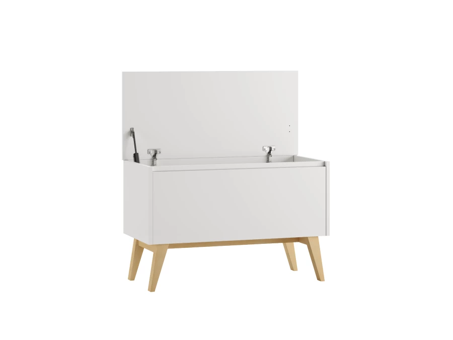 Pinio Swing speelgoedkist - wit - Afbeelding 3