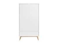 Pinio Swing 2-deurs kledingkast met lade - wit - Afbeelding 2