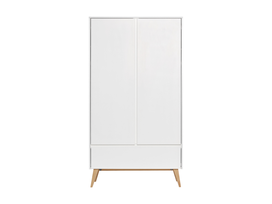 Pinio Swing 2-deurs kledingkast met lade - wit - Afbeelding 2