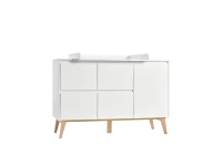 Pinio Swing commode 4 laden + 1 deur - wit - Afbeelding 2