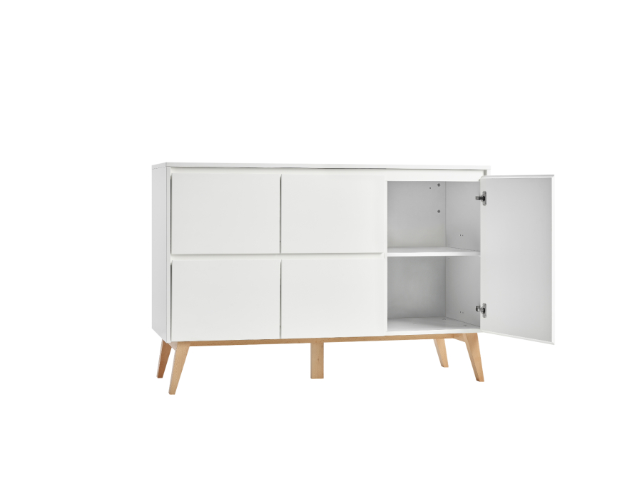Pinio Swing commode 4 laden + 1 deur - wit - Afbeelding 3