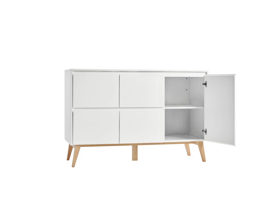Pinio Swing commode 4 laden + 1 deur - wit - Afbeelding 3