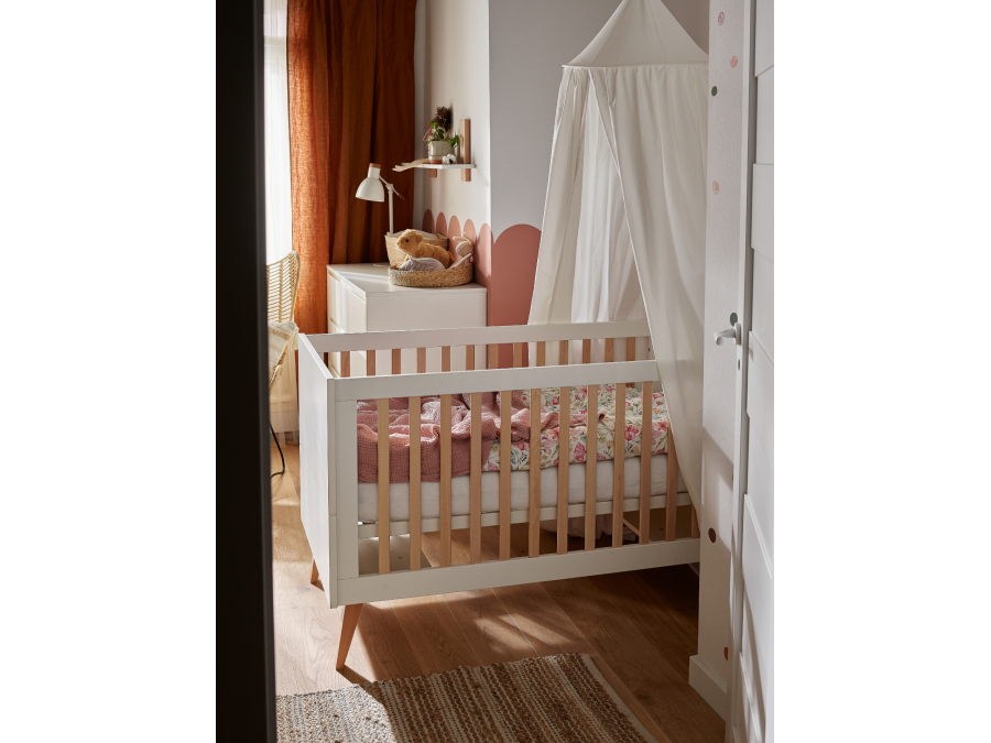 Pinio Swing ombouwbaar ledikant 60x120 - wit - Afbeelding 8