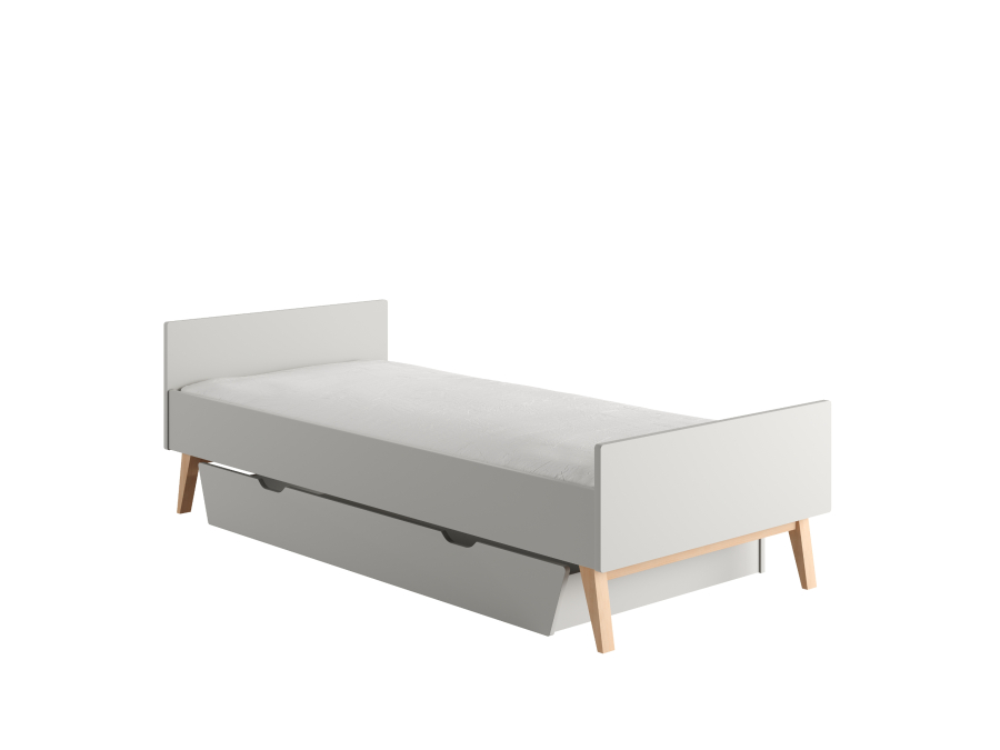 Pinio Swing eenpersoonsbed 90x200 - grijs - Afbeelding 3