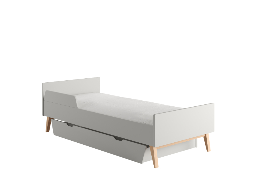 Pinio Swing eenpersoonsbed 90x200 - grijs - Afbeelding 4