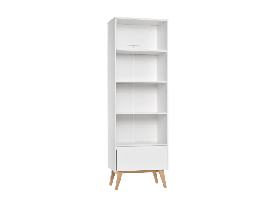 Pinio Swing boekenkast met lade - wit