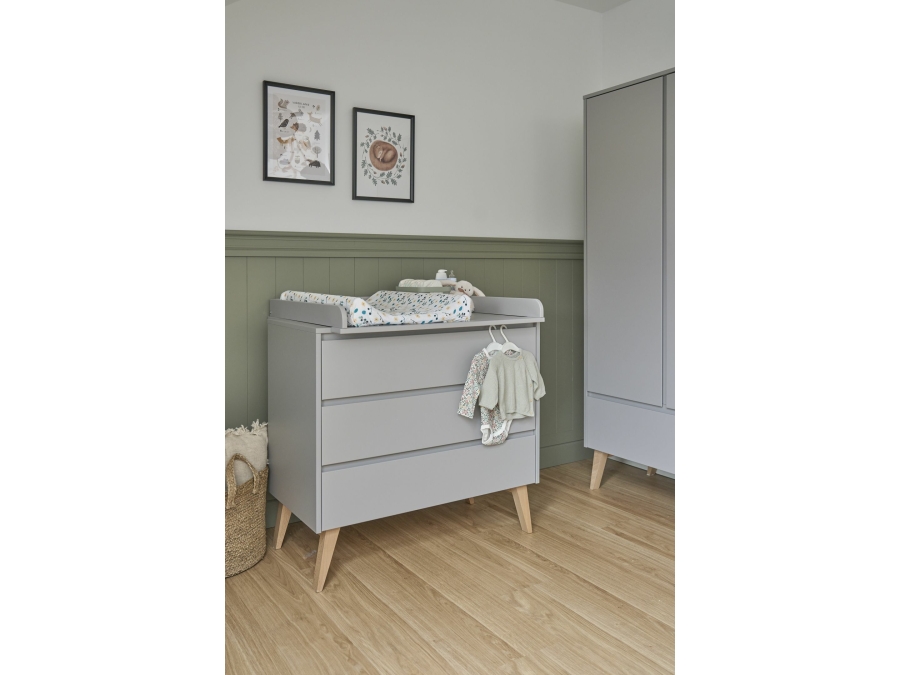 Pinio Swing commode 3 laden - grijs - Afbeelding 5
