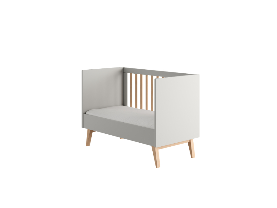 Pinio Swing ombouwbaar ledikant 60x120 - grijs - Afbeelding 4