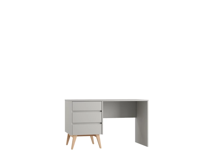 Pinio Swing bureau met 3 laden - grijs