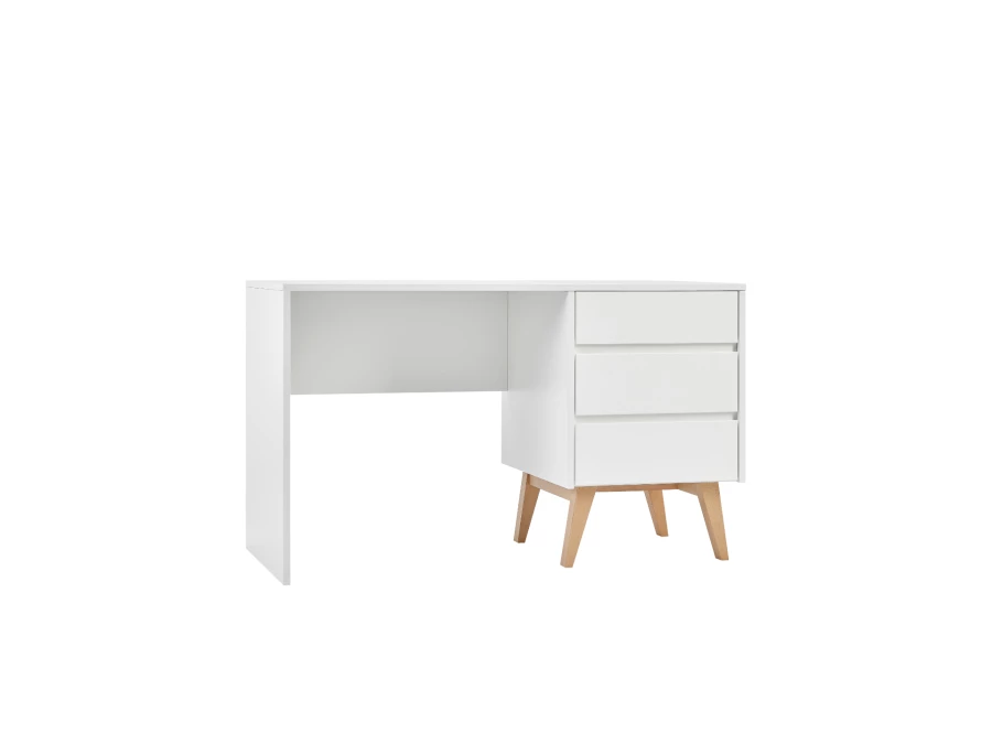 Pinio Swing bureau met 3 laden - wit