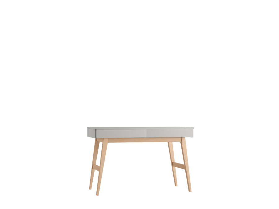 Pinio Swing hoog bureau met 2 laden - grijs