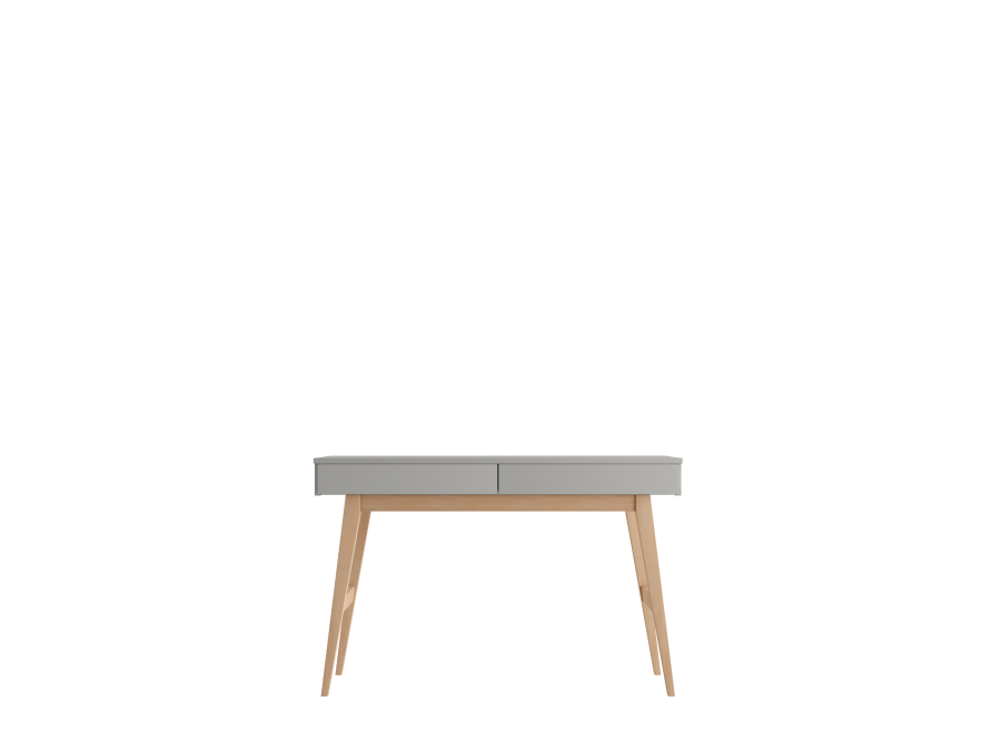 Pinio Swing hoog bureau met 2 laden - grijs - Afbeelding 2