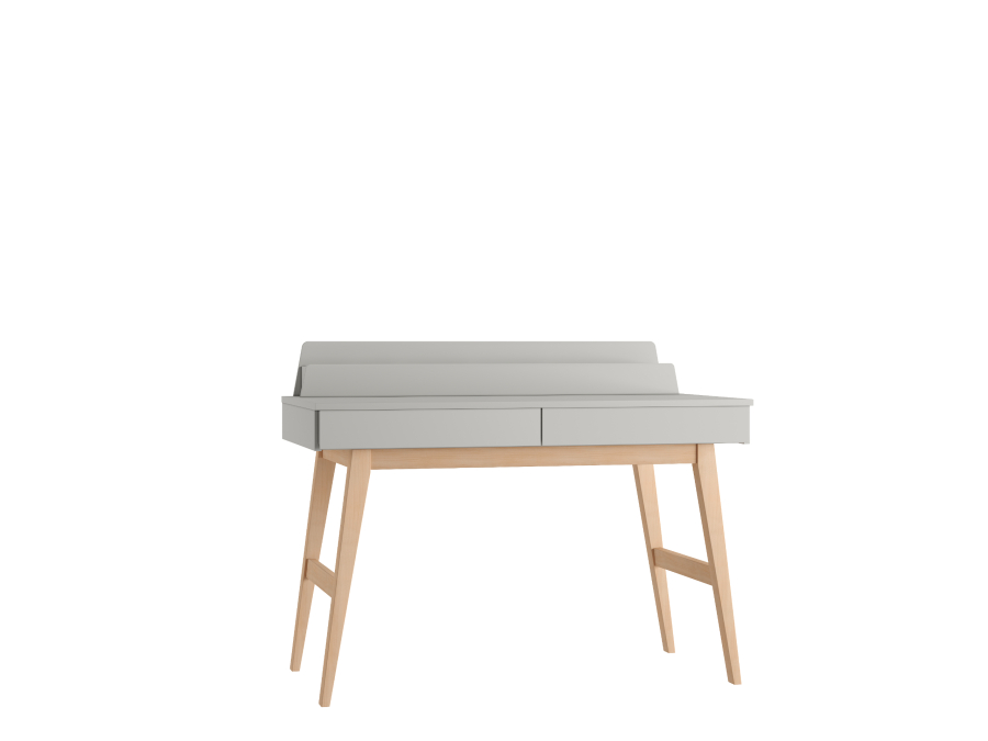 Pinio Swing hoog bureau met 2 laden - grijs - Afbeelding 4