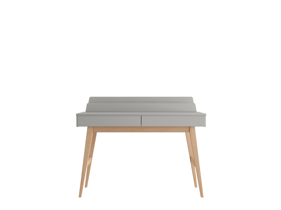 Pinio Swing hoog bureau met 2 laden - grijs - Afbeelding 3