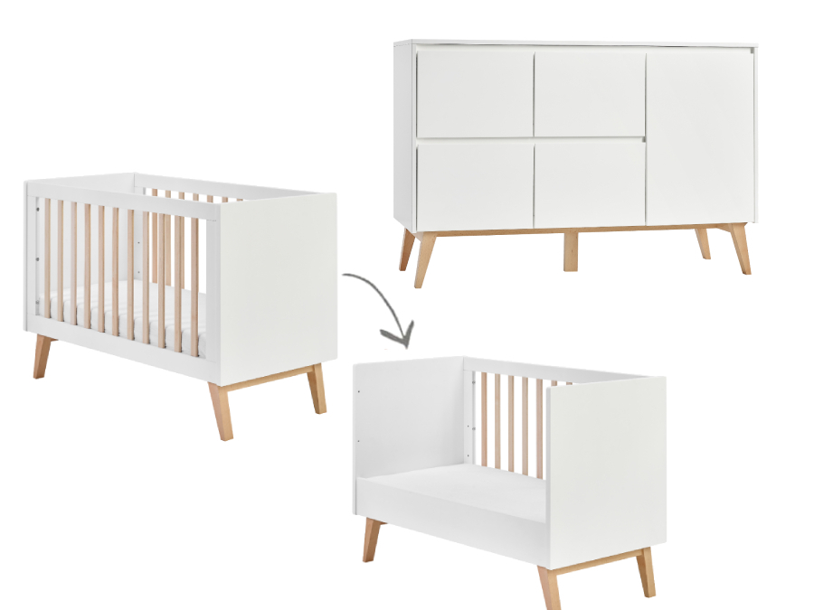 Pinio Swing 2-delige babykamer large - wit