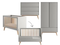 Pinio Swing 3-delige babykamer - grijs