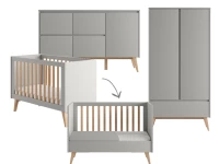 Pinio Swing 3-delige babykamer large - grijs