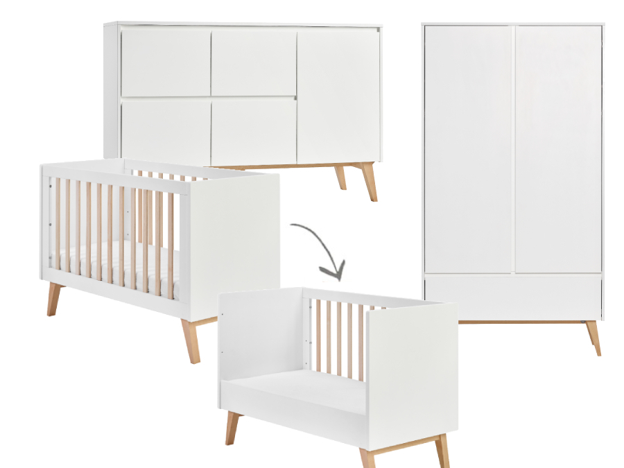 Pinio Swing 3-delige babykamer large - wit