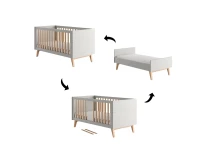 Pinio Swing meegroeibed 70x140 - grijs