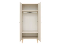 Bopita Amira 2-deurs kledingkast Dune / Naturel - Afbeelding 4