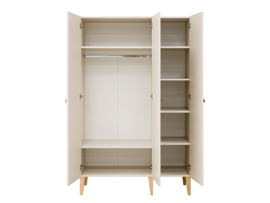 Bopita Amira 3-deurs kledingkast Dune / Naturel - Afbeelding 5
