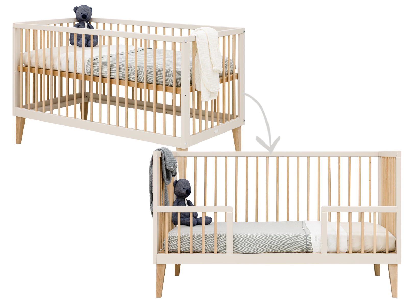 Bopita Amira bedbank 70x140 Dune / Naturel