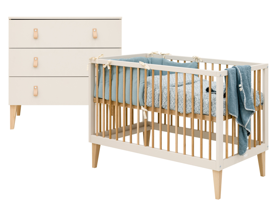 Bopita Amira 2-delige babykamer Dune / Naturel