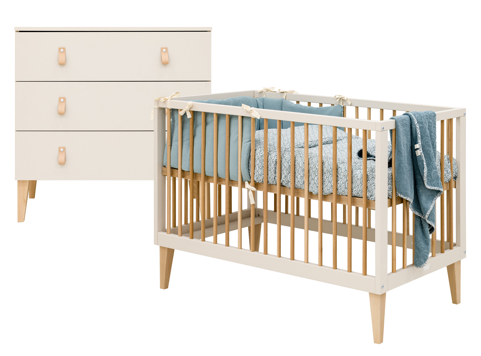 Bopita Amira 2-delige babykamer Dune / Naturel