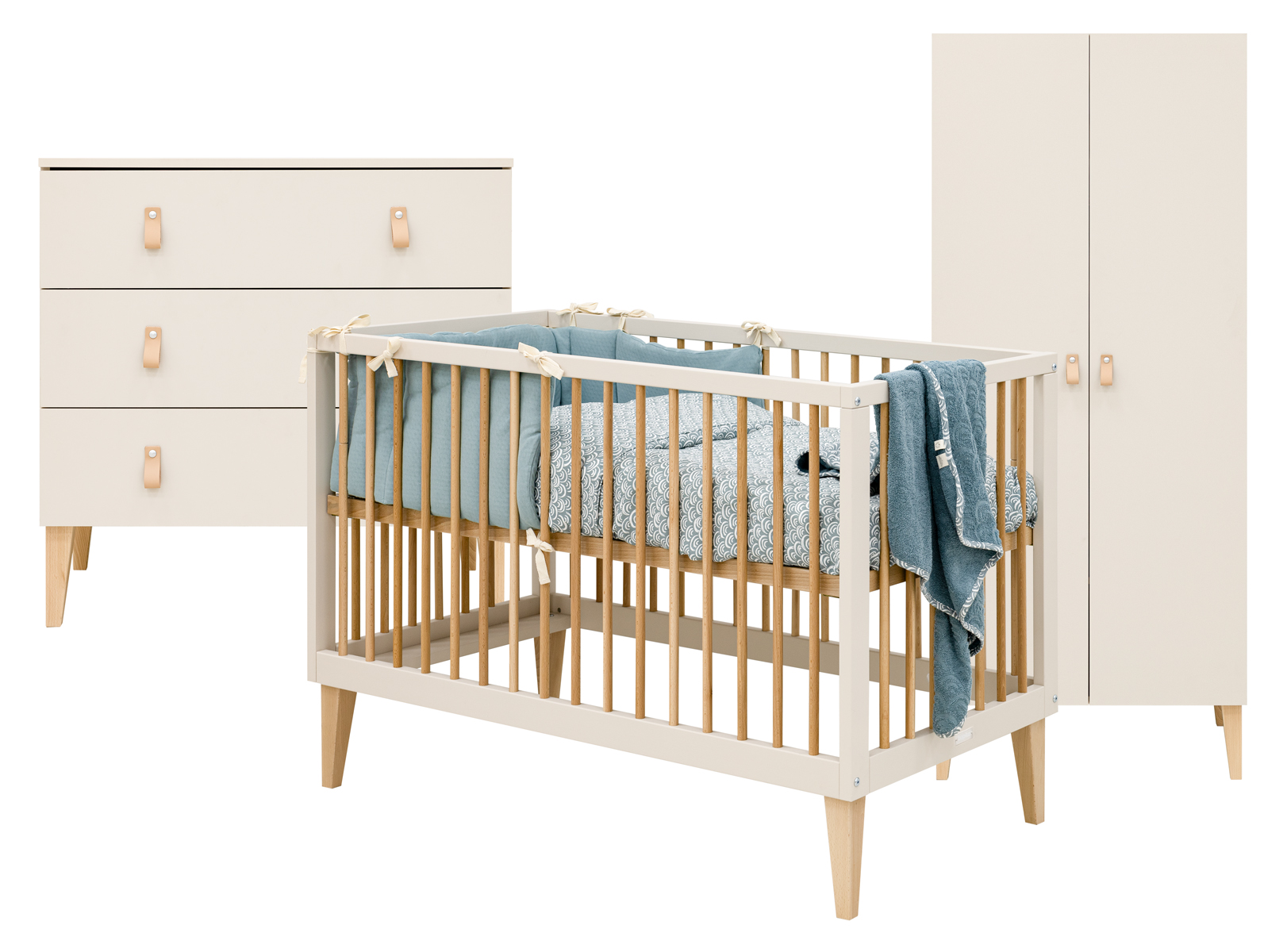 Bopita Amira 3-delige babykamer Dune / Naturel
