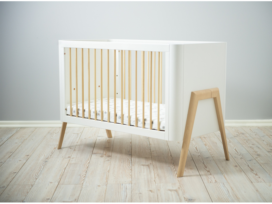 Troll Nursery ledikant 60x120 Torsten - wit / naturel - Afbeelding 6
