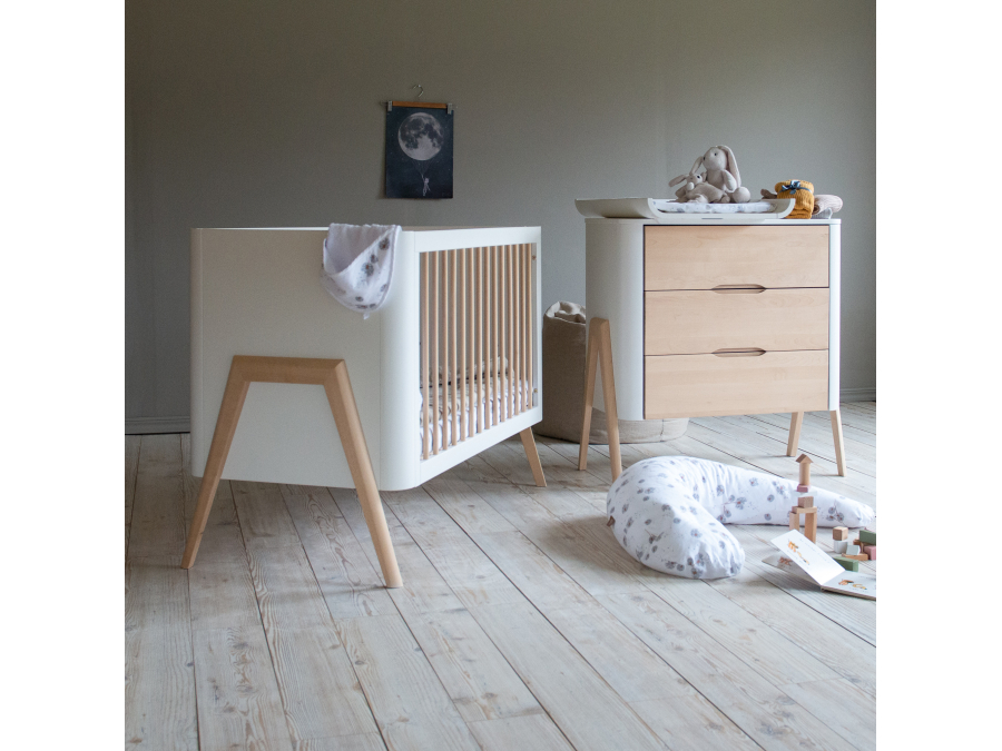 Troll Nursery commode Torsten - wit / naturel - Afbeelding 5