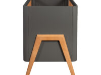Troll Nursery ledikant 60x120 Torsten - seal grey / teak - Afbeelding 3