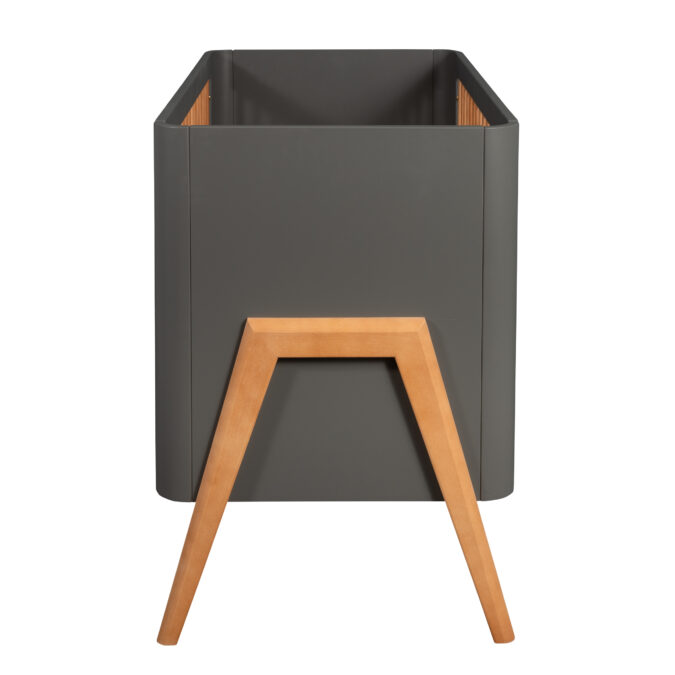 Troll Nursery ledikant 60x120 Torsten - seal grey / teak - Afbeelding 3