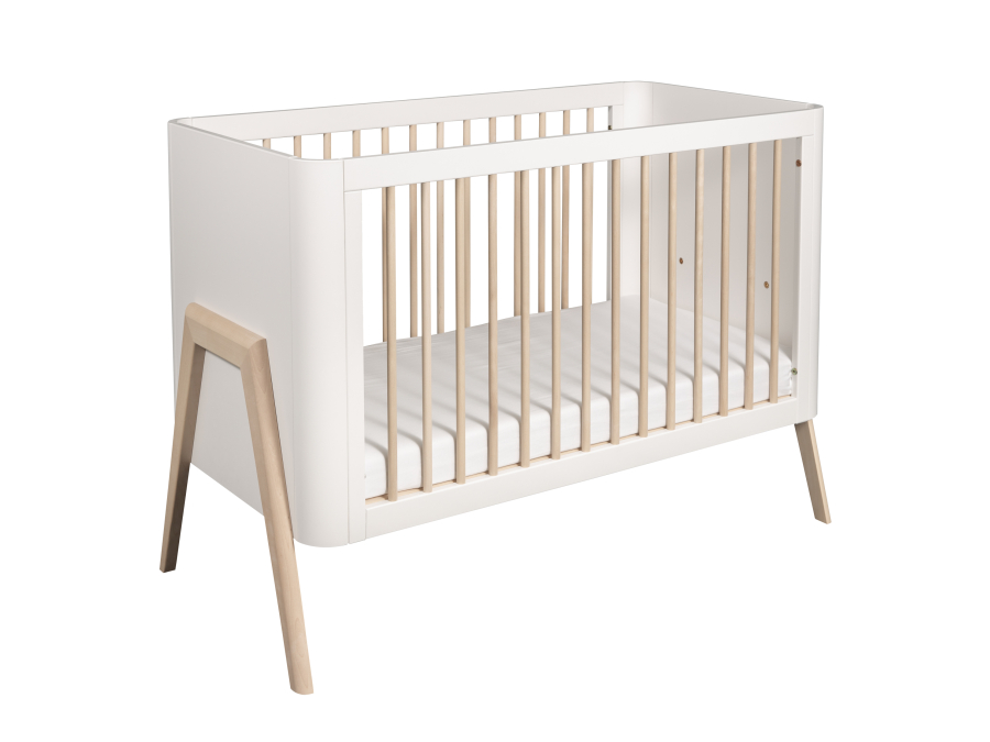Troll Nursery ledikant 60x120 Torsten - wit / naturel