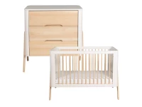Troll Nursery 2-delige babykamer Torsten - wit / naturel