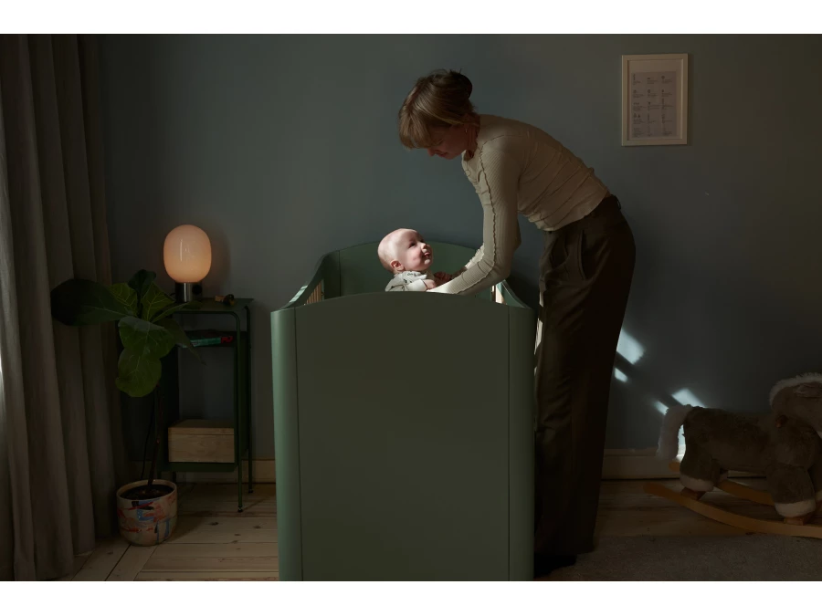 Troll Nursery ledikant 60x120 Wave - Light Green - Afbeelding 7