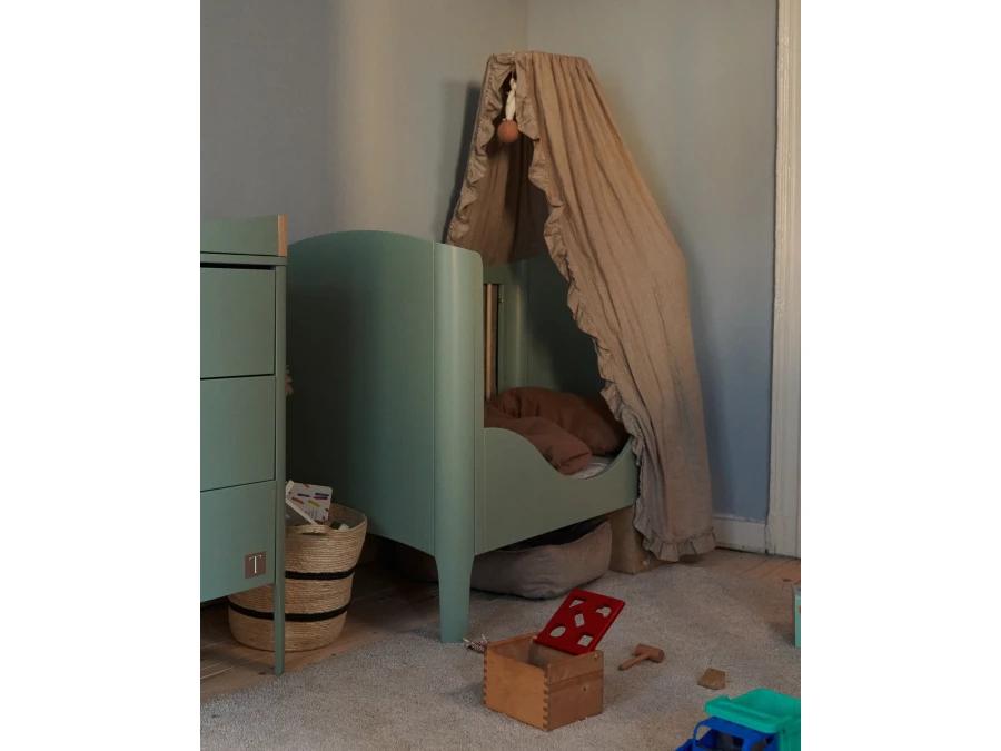 Troll Nursery ledikant 60x120 Wave - Light Green - Afbeelding 13