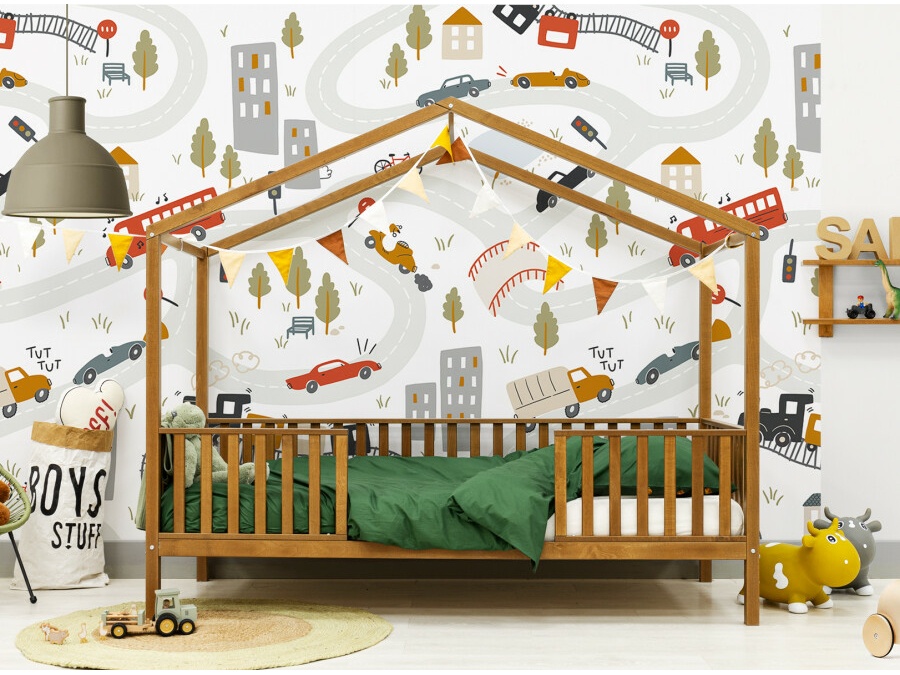 Bopita Robin huisbed op poten 90x200 Rose Wood - Afbeelding 2