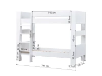 Hoppekids SFK stapelbed 90x200 - wit - Afbeelding 14