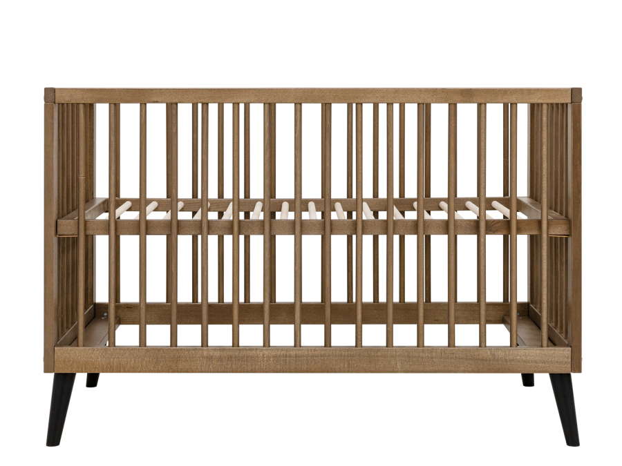 Bopita Zara ledikant 60x120 Walnoot / Mat zwart - Afbeelding 3